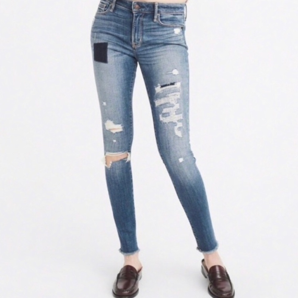 Abercrombie Harper lowrise super skinny jeans